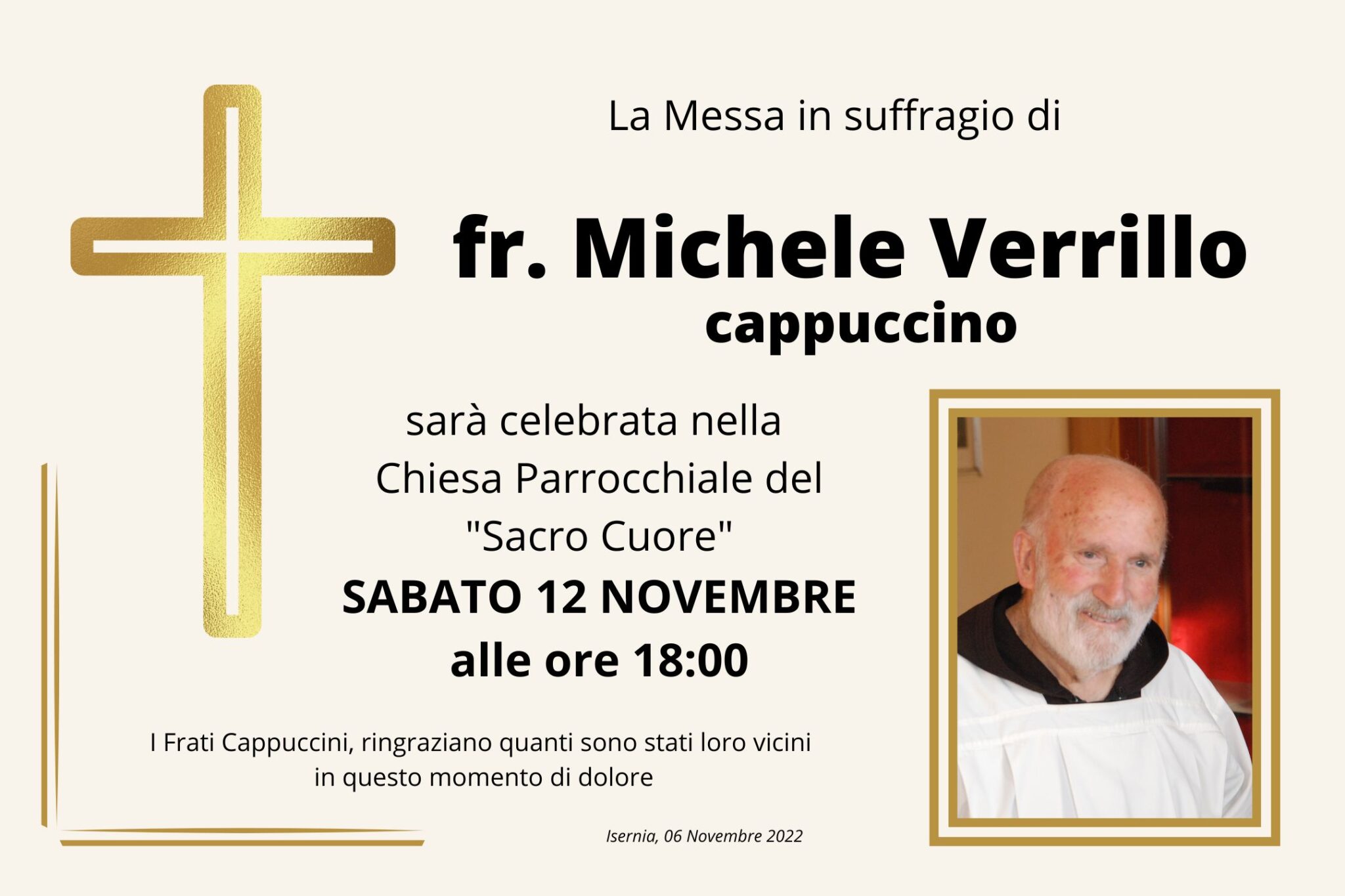 2022 11 06 Messa Suffragio Fr Michele Parrocchia Sacro Cuore Isernia